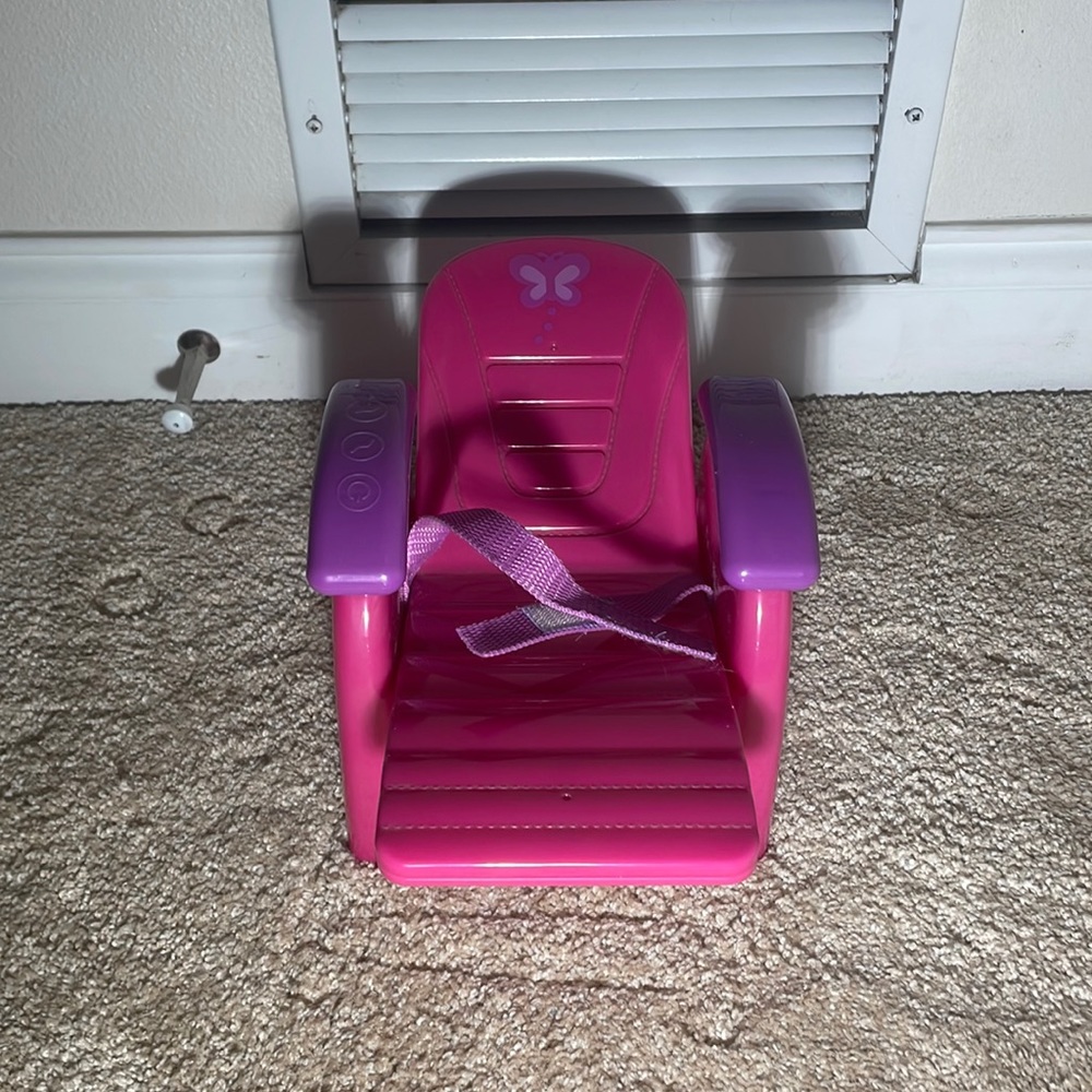 American girl doll adjustable salon chair!!